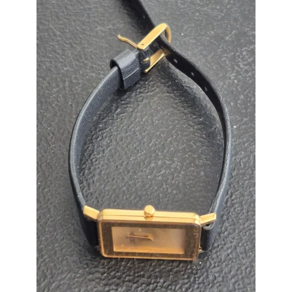Croton Ladies Watch Gold Tone Tank styled Classic Elegant‎ Timeless New Battery